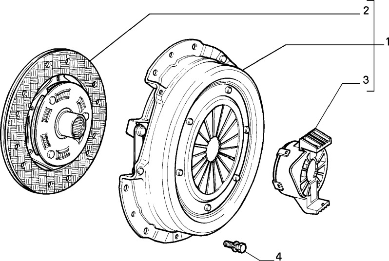 71736298 Clutch sett M1, M2